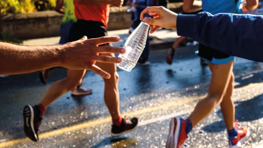 hidratação na corrida
