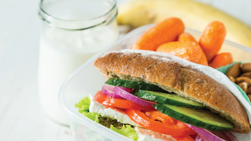 opções de lanche saudável